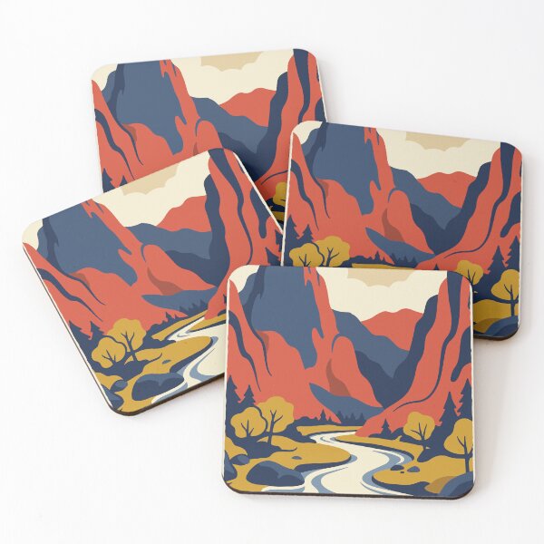 Item preview, Zion National Park USA Travel Vintage designed and sold by RareDeerArt.