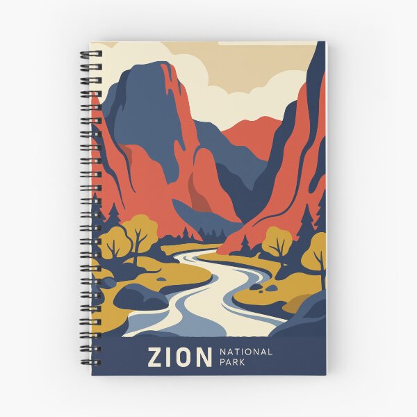 Item preview, Zion National Park USA Travel Vintage designed and sold by RareDeerArt.
