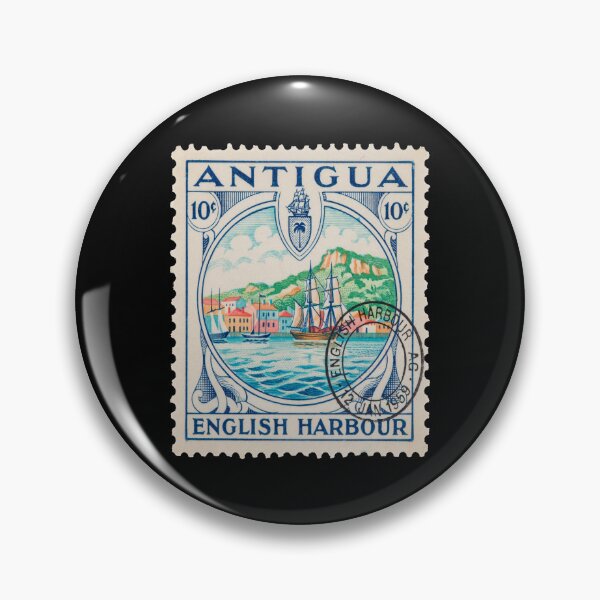 Item preview, Antigua English Harbour Caribbean Postage Stamp Sticker designed and sold by stickercuffs.