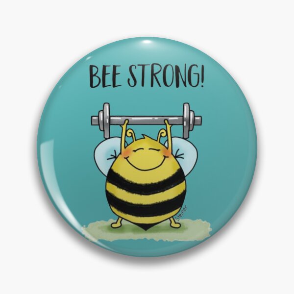 Item preview, Bee Strong | Funny Honey Bee Weightlifting Gym Motivation Design designed and sold by RajDeals.