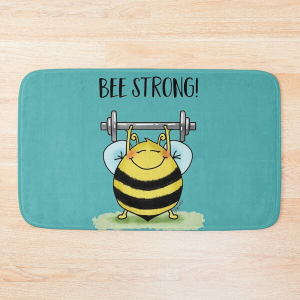 Item preview, Bee Strong | Funny Honey Bee Weightlifting Gym Motivation Design designed and sold by RajDeals.