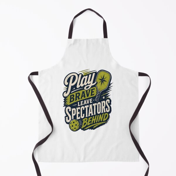Item preview, Play Brave Leave Spectators Behind | Vintage Pickleball Typography T-Shirt designed and sold by D.Shop.