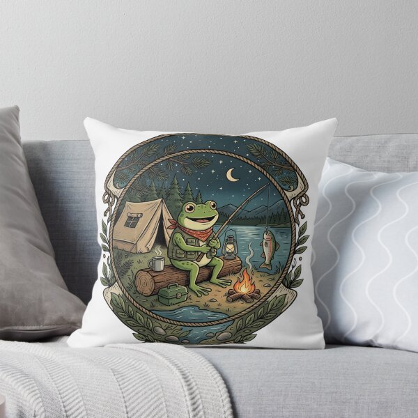 Item preview,  Lake Fishing Frog Camping Classic T-Shirt designed and sold by The Design Trendz.