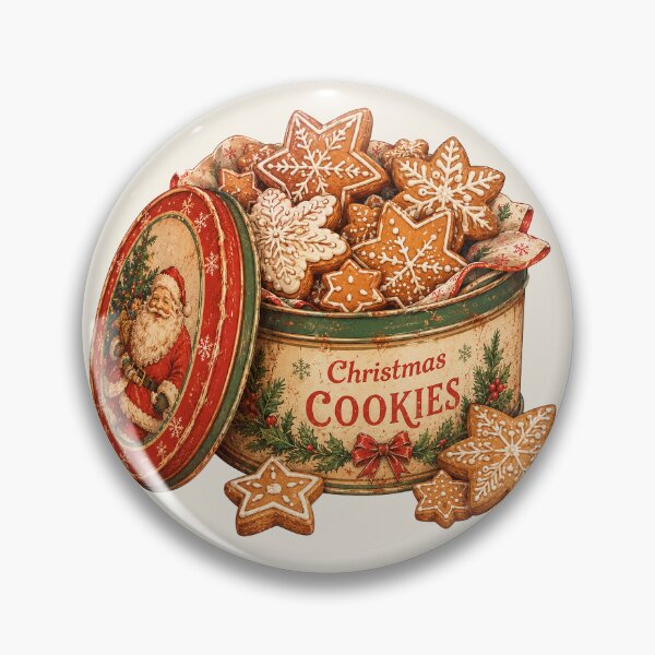 Artikelvorschau, Vintage Weihnachtskeksdose – Gemütliche Lebkuchen-Weihnachtsleckereien entworfen und verkauft von Iras-Art-Corner.