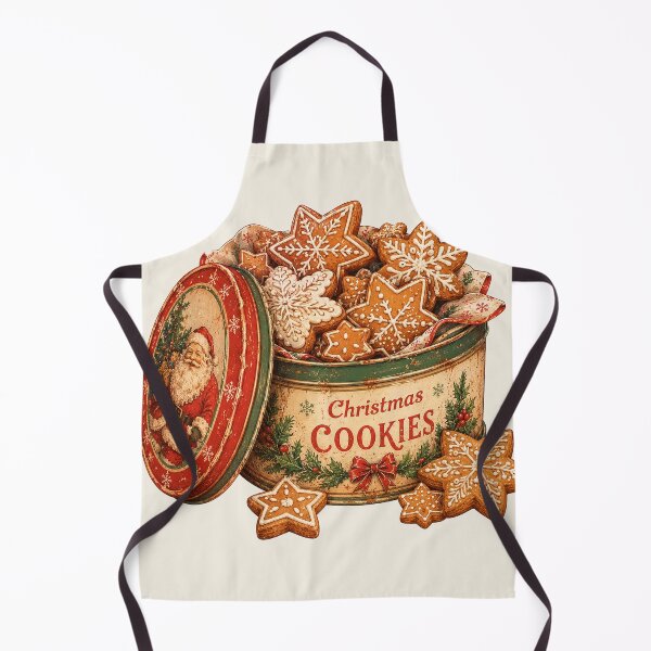 Item preview, Vintage Christmas Cookie Tin – Cozy Gingerbread Holiday Treats designed and sold by Iras-Art-Corner.
