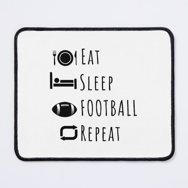 Item preview, Eat, Sleep, Football, Repeat designed and sold by DixieGirlStudio.