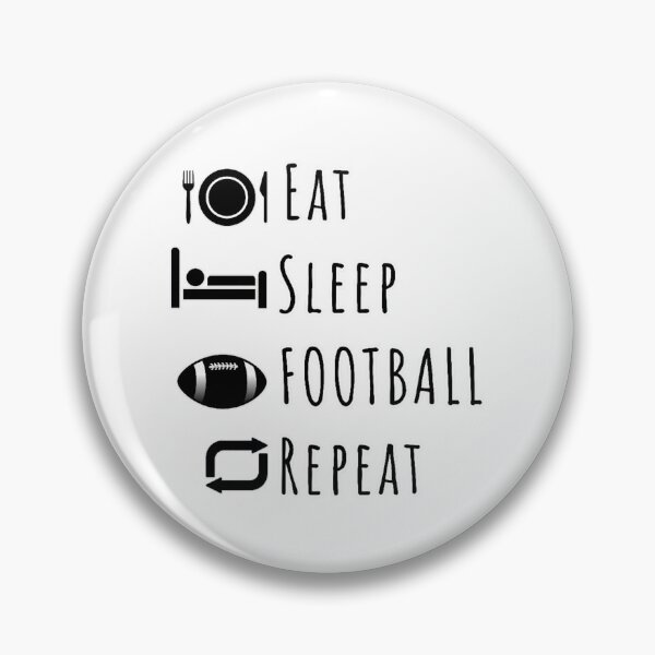 Item preview, Eat, Sleep, Football, Repeat designed and sold by DixieGirlStudio.