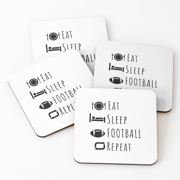 Item preview, Eat, Sleep, Football, Repeat designed and sold by DixieGirlStudio.