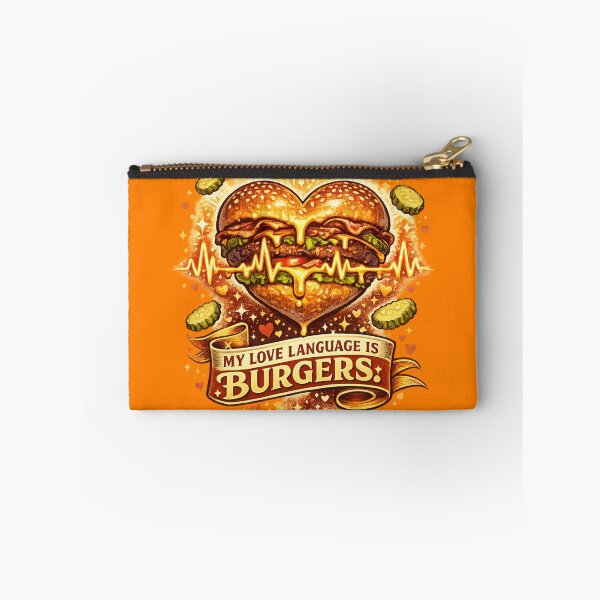 Item preview, My Love Language Is Burgers: Heartbeat EKG Romance Love Declaration designed and sold by irfanshikh.