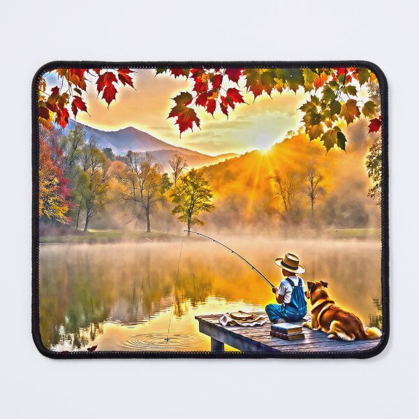 Item preview, "Morning Catch on the Misty Pond" designed and sold by SkyKing Ron.