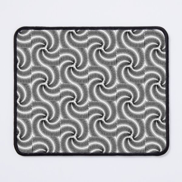 Item preview, Geometric Triple Vortex Brick LineArt (BlackLineColor) designed and sold by molivi.