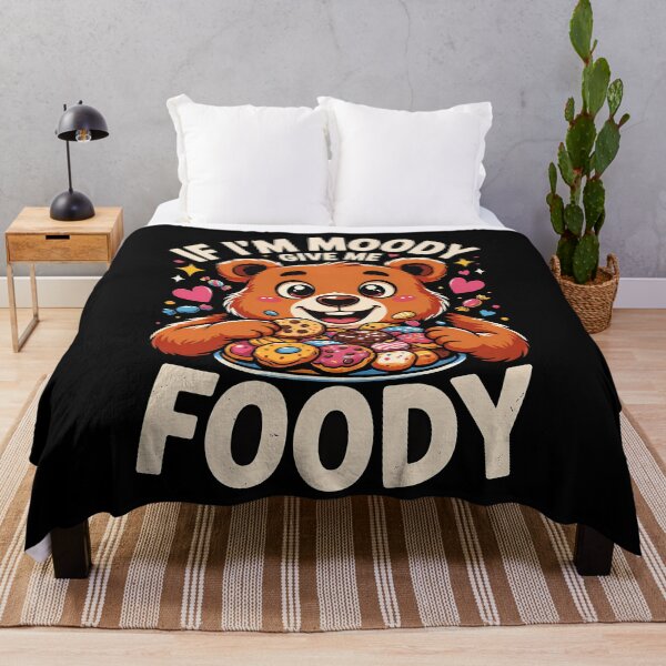 Item preview, If Im Moody Give Me Foody Cute Kawaii Bear With Cookies And Donuts designed and sold by yoddel.