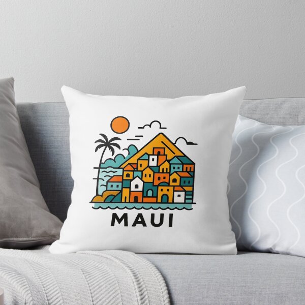 Item preview, Maui Hawaii Travel Souvenir - Volcanic Island & Tropical Beach Art designed and sold by OzzFrequency.