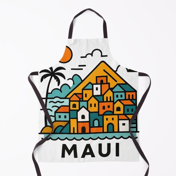 Item preview, Maui Hawaii Travel Souvenir - Volcanic Island & Tropical Beach Art designed and sold by OzzFrequency.