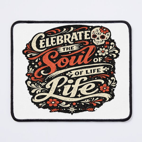 Item preview, Celebrate the Soul of Life | Vintage Day of the Dead Typography T-Shirt designed and sold by D.Shop.