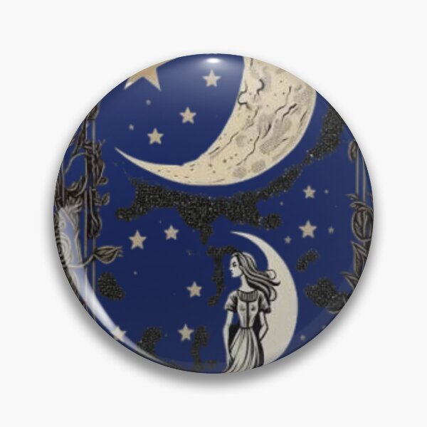 Item preview, Starlit Solitude: Moonlight Garden designed and sold by 63Hotpeppers.
