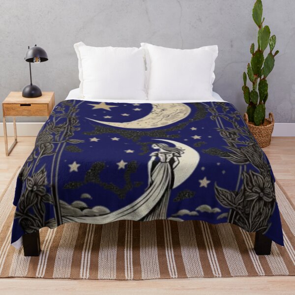 Item preview, Starlit Solitude: Moonlight Garden designed and sold by 63Hotpeppers.