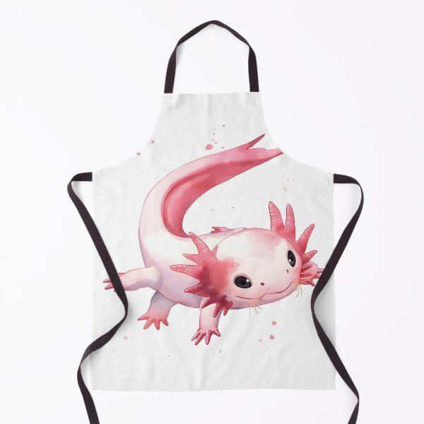 Artikelvorschau, Axolotl-Aquarellgemälde entworfen und verkauft von RawNaturePrints.