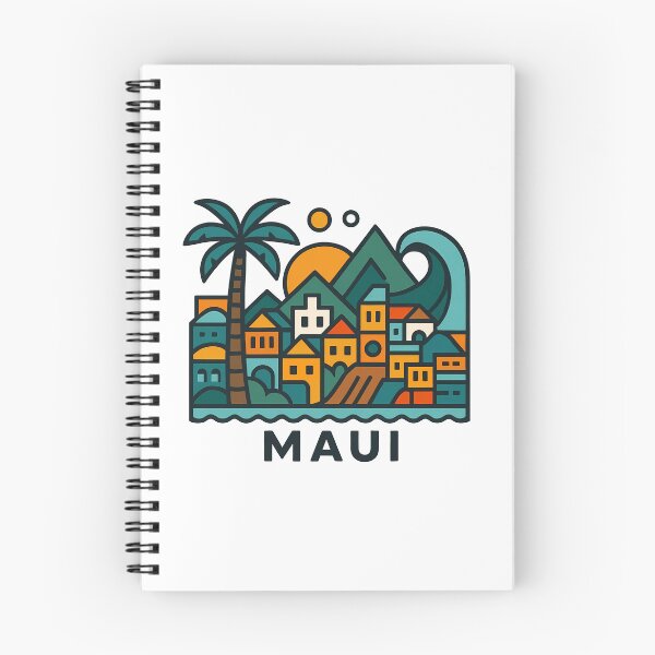 Item preview, Maui Hawaii Travel Souvenir - Volcanic Island & Tropical Beach Art designed and sold by OzzFrequency.