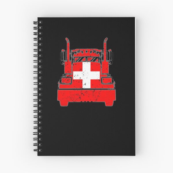 Item preview, Swiss Trucker Shirt Switzerland Flag Long Haul Trucker designed and sold by shoppzee.