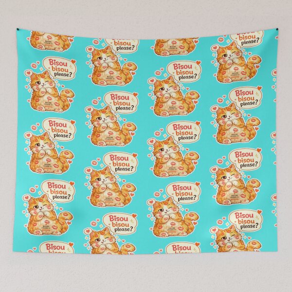 Item preview, BISOU KISS CAT LaMaisonOfMY BISOU BISOU PLEASE? COLLECTION | AQUA Edition | No.01 designed and sold by LaMaisonOfMY.