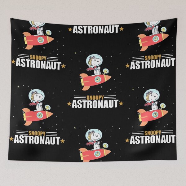 Item preview, Snoopy Astronaut Flying Rocket Space Adventure designed and sold by Cutecharactel.