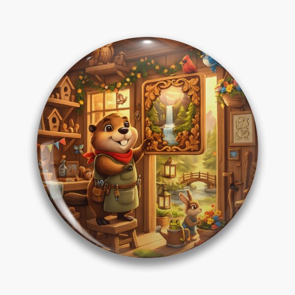 Item preview, Happy Beaver Adventures | Woodland Workshop Decorating Day designed and sold by Clothes With Smiling Animals Walt Gral.