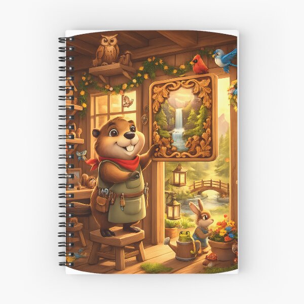 Item preview, Happy Beaver Adventures | Woodland Workshop Decorating Day designed and sold by Clothes With Smiling Animals Walt Gral.