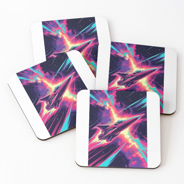 Item preview, Spacecraft soaring through the galaxy in lots of colour designed and sold by carlsmart1.