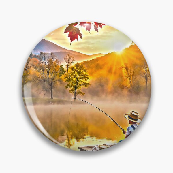Item preview, "Morning Catch on the Misty Pond" designed and sold by SkyKing Ron.