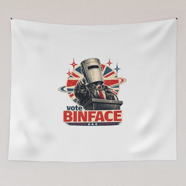 Item preview, Vote Binface 2026 Funny UK Political Satire Sticker | Retro British Election Poster | Vintage Campaign Design designed and sold by Bhaskar Digital Art.