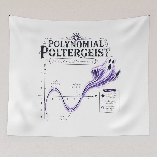 Item preview, Polynomial Poltergeist designed and sold by Alpacatata.