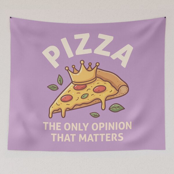 Item preview, Pizza The Only Opinion That Matters Funny Food Crown designed and sold by Amir Faysal.
