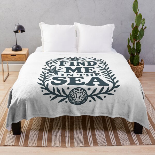 Item preview, Find Me In The Sea – Nautical Text Art designed and sold by MarkedArtPrints.