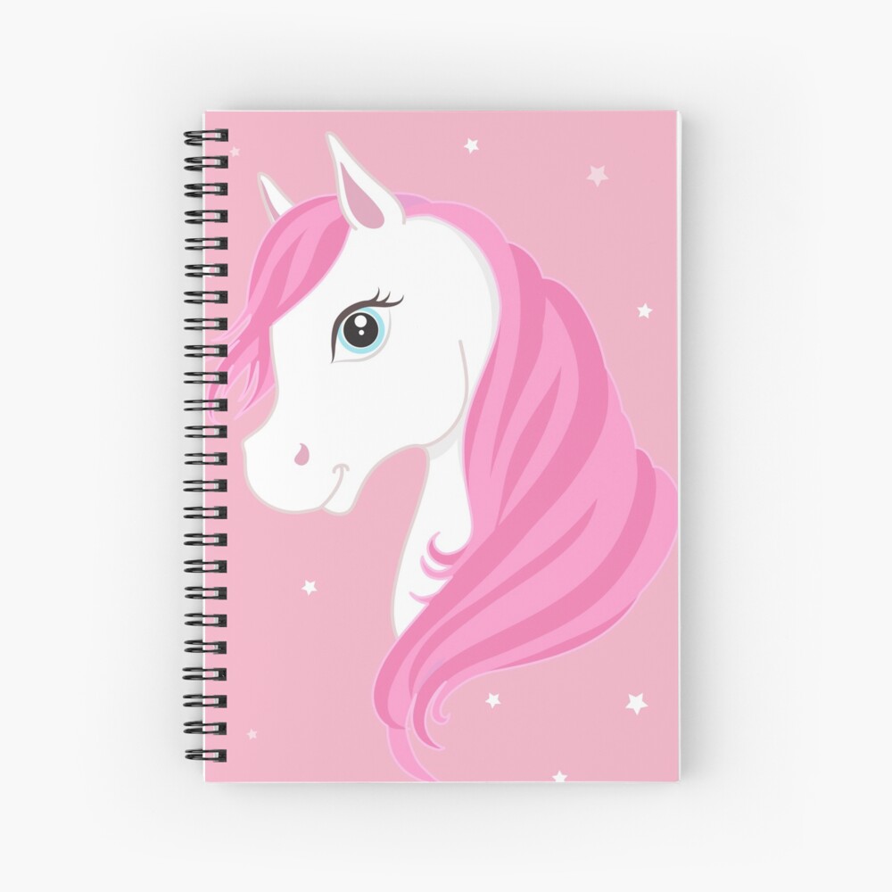 "Pink Unicorn Art" Spiral Notebook by newburyboutique Redbubble