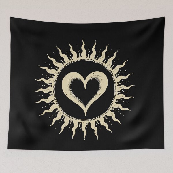 Item preview, Love Heart – Radiant Heart Illustration Art designed and sold by MarkedArtPrints.