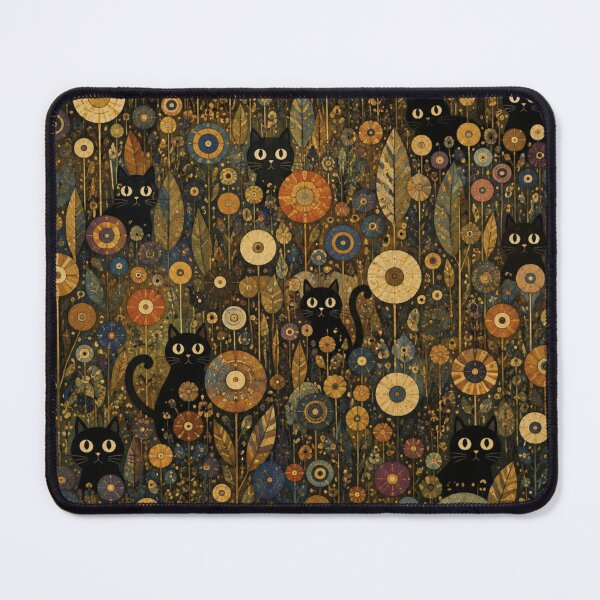 Item preview, Hidden Silhouette Cats Among Golden Wildflowers designed and sold by Mindworx21.