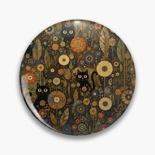 Item preview, Hidden Silhouette Cats Among Golden Wildflowers designed and sold by Mindworx21.