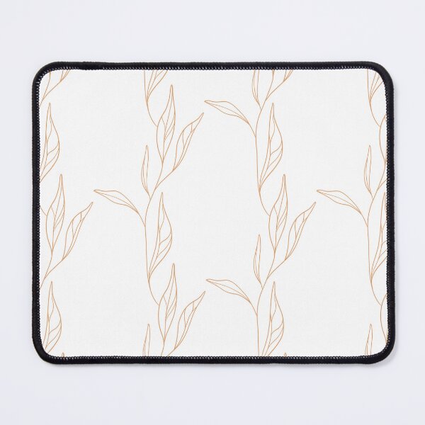 Item preview, Stripes of Leaves - Gold on White designed and sold by prynadd / Alena's Magic Patterns.