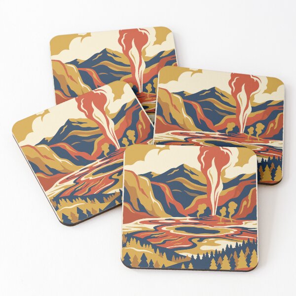 Item preview, Yellowstone National Park USA Travel Vintage designed and sold by RareDeerArt.