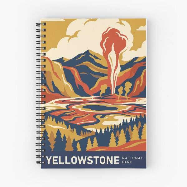 Item preview, Yellowstone National Park USA Travel Vintage designed and sold by RareDeerArt.