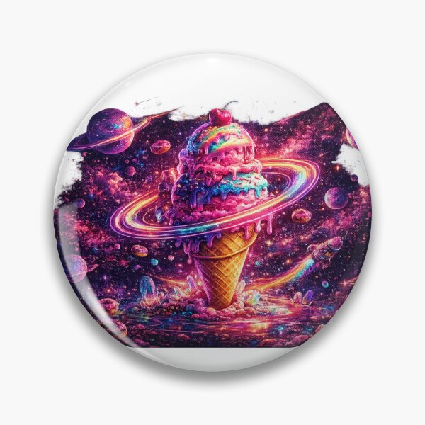 Item preview, Neon Ice Cream Planet designed and sold by PeterPunkt.
