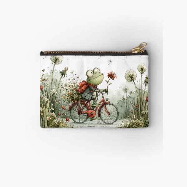 Item preview, Frog on a Bicycle — He's Doing His Best designed and sold by FrostyFrisby.