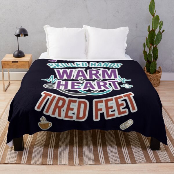 Item preview, Skilled Hands Warm Heart Tired Feet Funny Nurse Healthcare Worker Gift Tshirt designed and sold by HopeAndHustle.