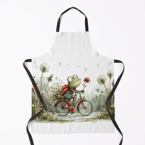 Item preview, Frog on a Bicycle — He's Doing His Best designed and sold by FrostyFrisby.