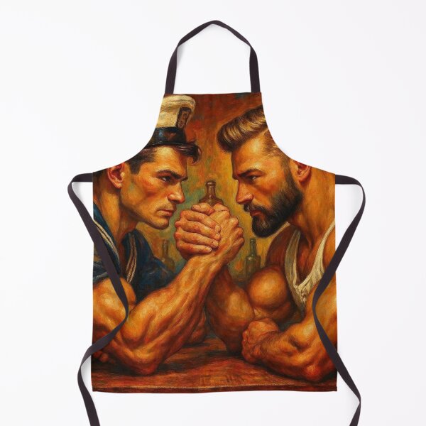 Item preview, Up Close and Deeply Personal Sailors Tom of Finland Tribute Gay Pride Oil Art Design designed and sold by ItsAKinkThing.
