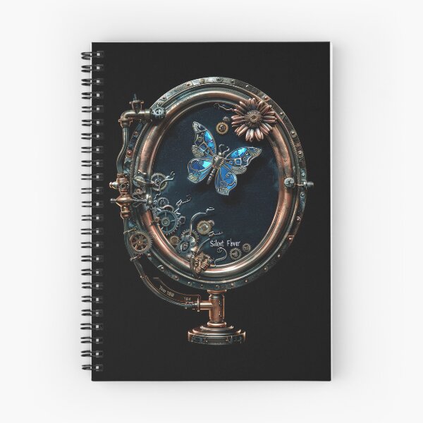 Item preview, SilentFlower 1888 Steampunk Victorian Hand Mirror with Blue Butterfly designed and sold by SilentFlower.