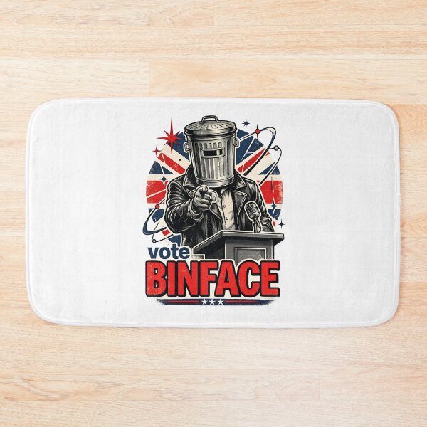 Item preview, Vote Binface Funny UK Political Satire Sticker | Retro British Election Poster | Vintage Campaign Meme Design designed and sold by Bhaskar Digital Art.