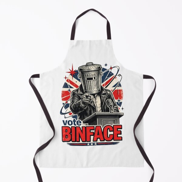 Item preview, Vote Binface Funny UK Political Satire Sticker | Retro British Election Poster | Vintage Campaign Meme Design designed and sold by Bhaskar Digital Art.