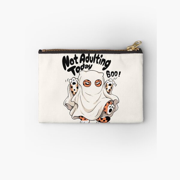Item preview, Not Adulting Today Leopard Ghost Boo designed and sold by Moody Critters.